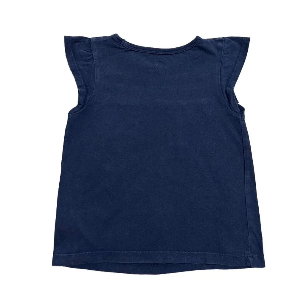 Carter's 3T Navy Ruffle Top